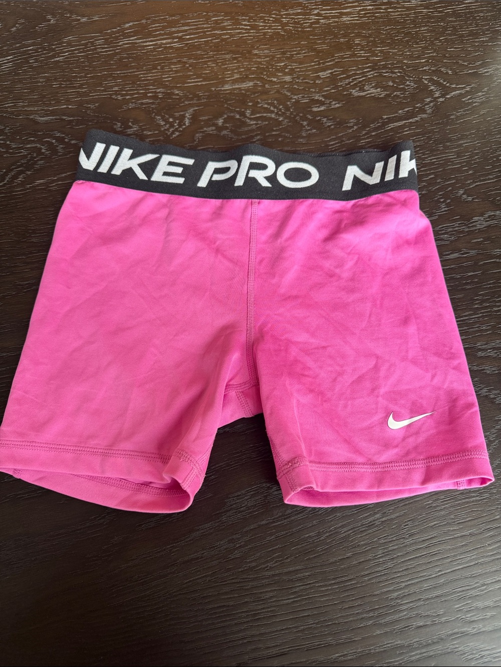 Nike Pink Pro Fitted Athletic Shorts